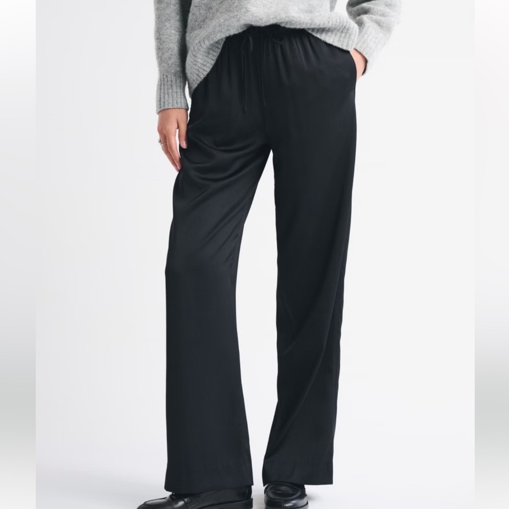 Abercrombie & Fitch Cream Wide Leg Pants - Picture 6 of 6